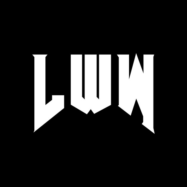 Le logo LWW est une combinaison de couleurs en noir et blanc, le logo LWW vectoriel, l'icône LWW, l'alphabet LWW et la typographie.