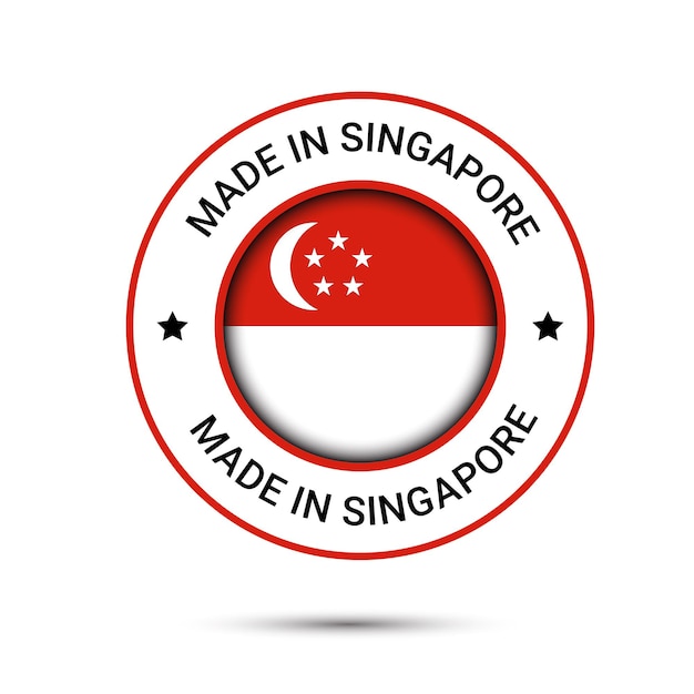 Logo Made in Singapore, Création de logo vectoriel Made in Singapore