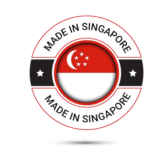 Logo Made In Singapore, Création De Logo Vectoriel Made In Singapore