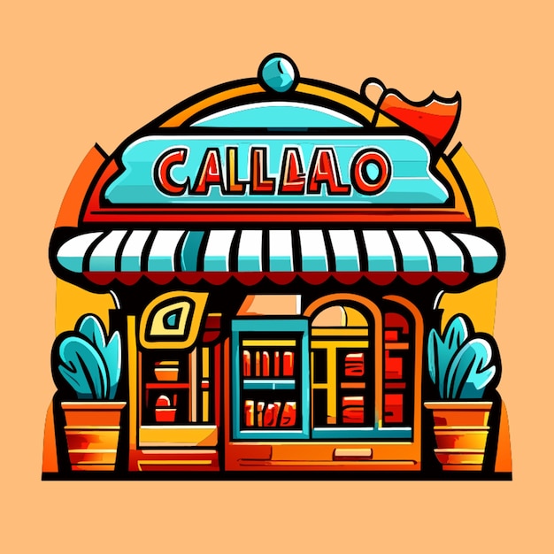 Logo D'un Magasin Appelé Callistobazar Qui Vend Toutes Sortes De Matériaux Livres écoles Bureaux Tissu