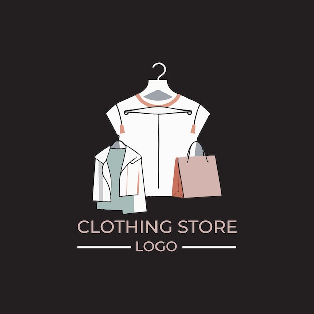 Logo d'un magasin de vêtements élégant dans un appartement