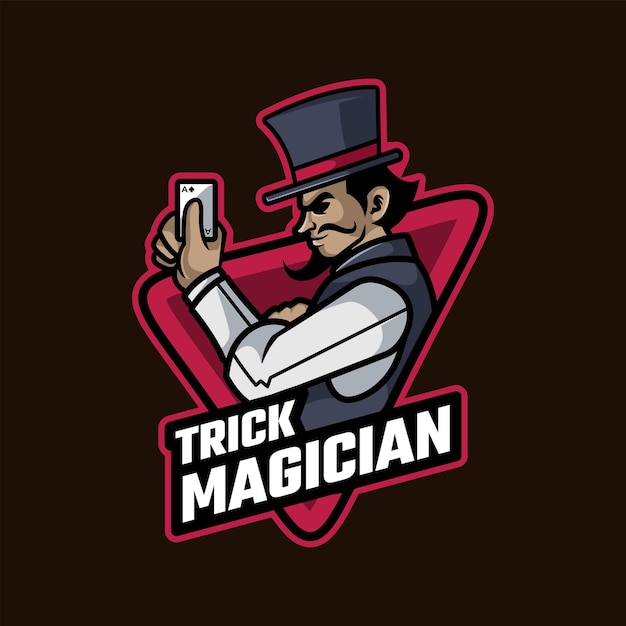 Logo De Magicien De Tour