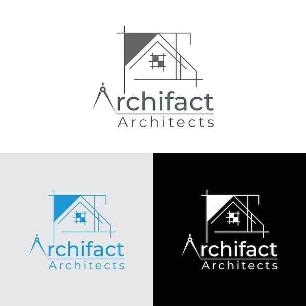 Logo De Maison D'architecte, Vecteur De Conception Architecturale Et De Construction