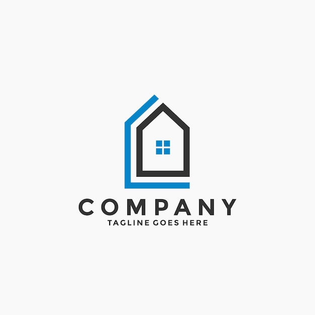 Logo De La Maison, Logo De L'immobilier, Logo Du Constructeur, Illustration Vectorielle Du Modèle De Conception De Logo De Construction De Toit