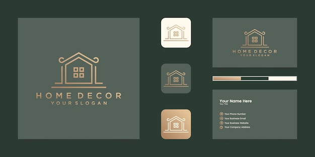 Logo Maison Moderne Pour La Construction, La Maison, L'immobilier, Le Bâtiment, La Propriété. Modèle De Conception De Logo Professionnel Tendance Génial Minimal Et Conception De Carte De Visite