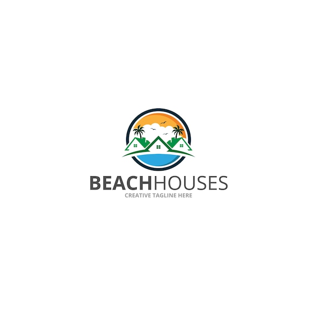Logo de maisons de plage