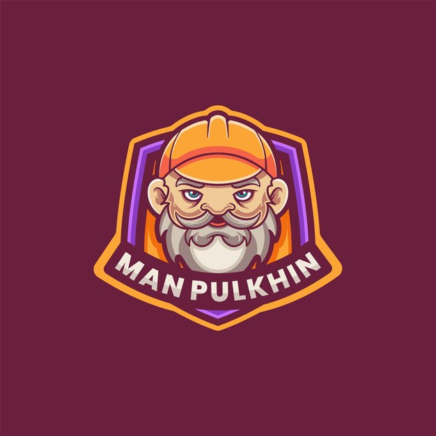 Vecteur le logo de man pulkhin