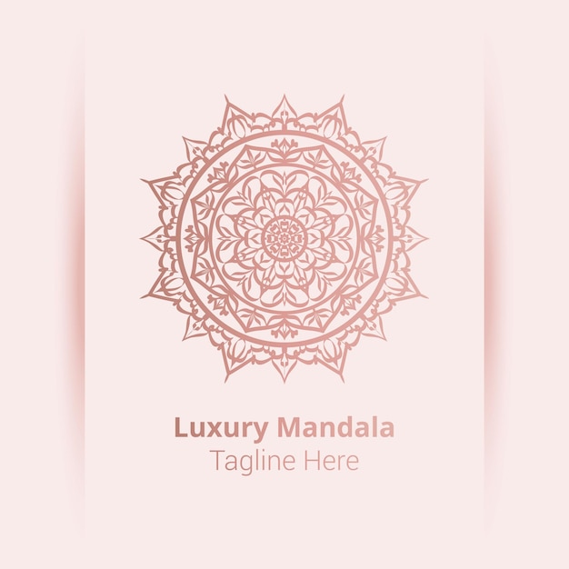 Logo De Mandala De Luxe, Style Arabesque.