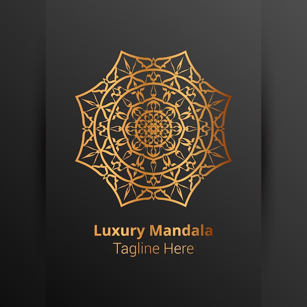 Logo De Mandala Ornemental De Luxe Dans Un Style Arabesque