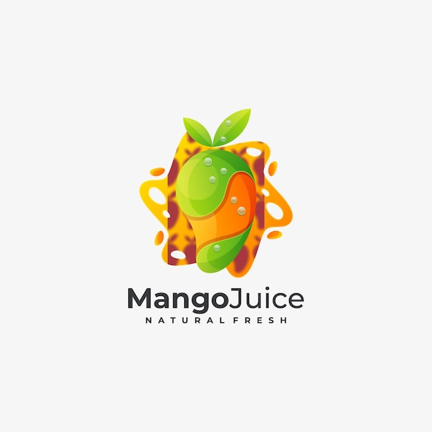 Vecteur logo mangue avec le titre 