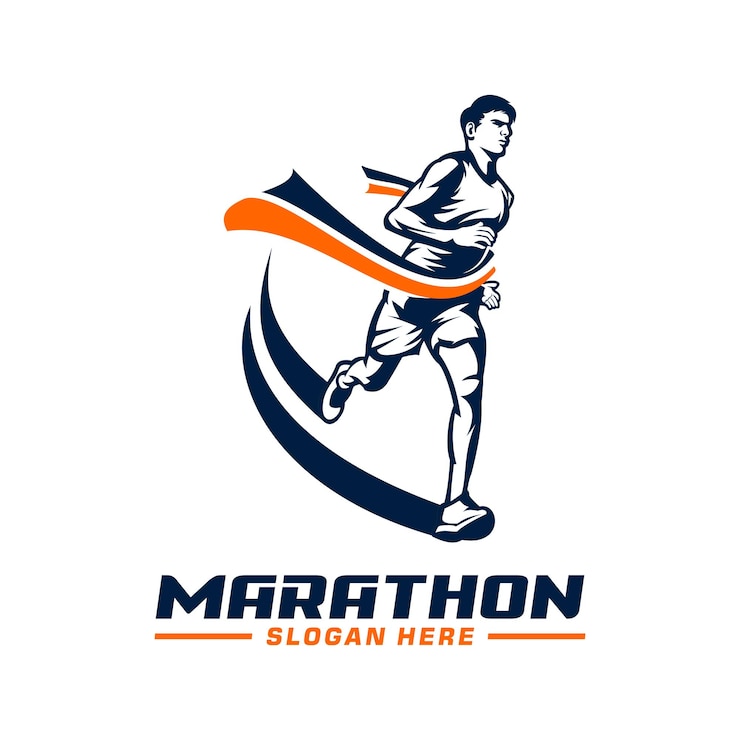 Vecteur logo marathon