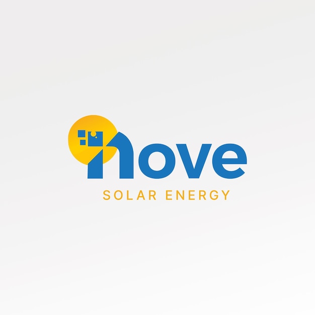 Vecteur logo de la marque d'énergie solaire