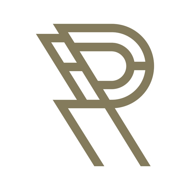 Un Logo Marron Et Blanc Avec P Et P Au Milieu.