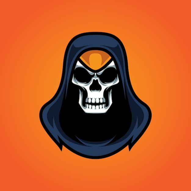 Logo De La Mascotte Assassins Skull E Sport