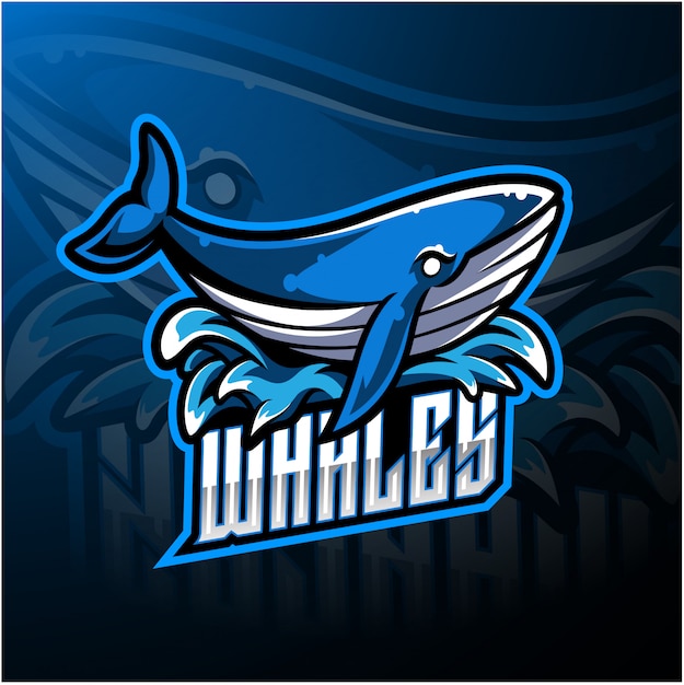 Logo Mascotte Baleine Esport