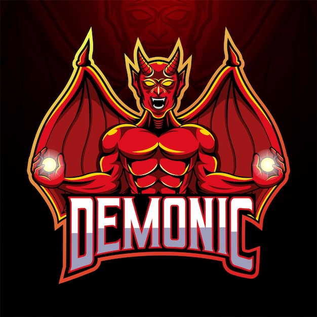 Le Logo De La Mascotte Du Diable