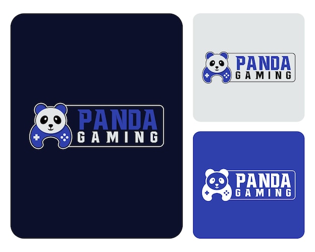 Vecteur le logo de la mascotte du jeu panda