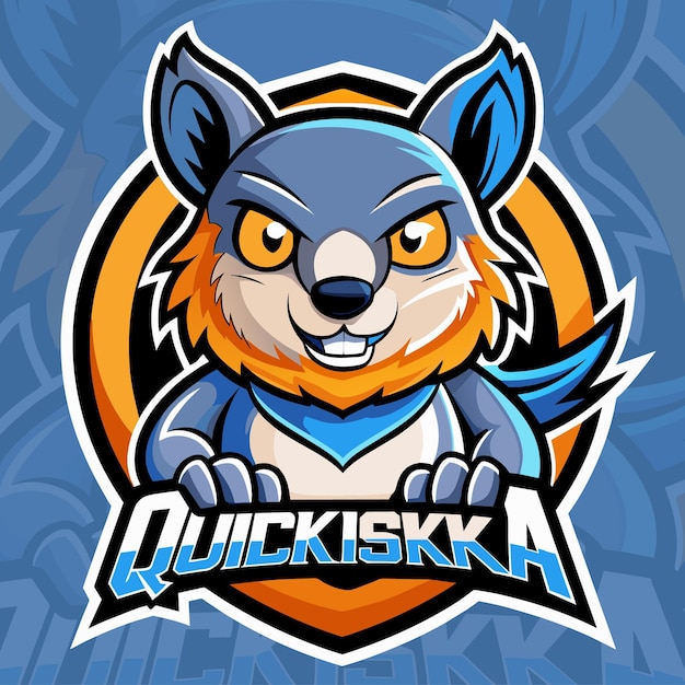 Vecteur le logo de la mascotte du quokka