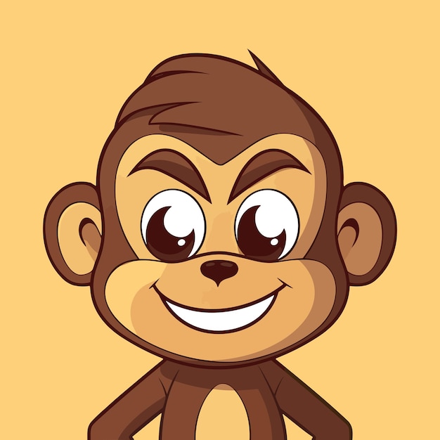 Le logo de la mascotte du singe