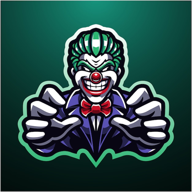 Logo Mascotte Esport Clown