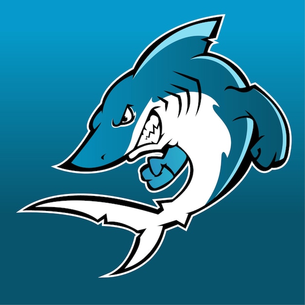 Logo De Mascotte Esport Mako Shark