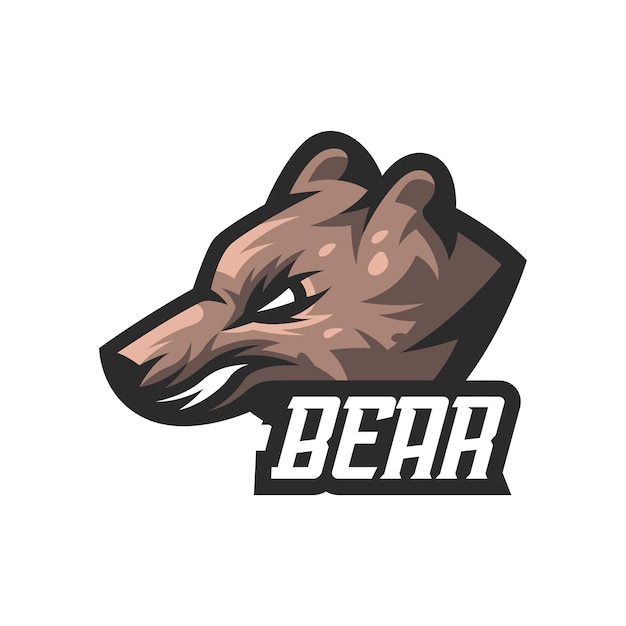 Logo De Mascotte D'esports De Jeu D'ours