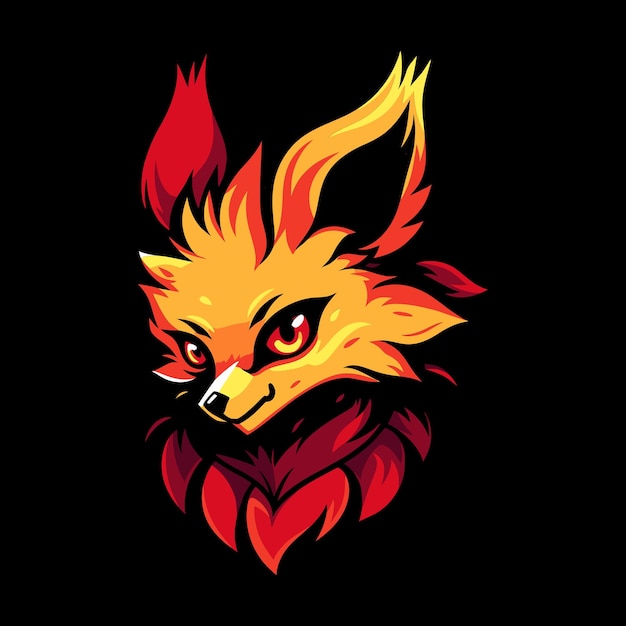 Le Logo De La Mascotte Fox Pour L'esport Le Design Du T-shirt Fox Le Logo Du Fox Sticker
