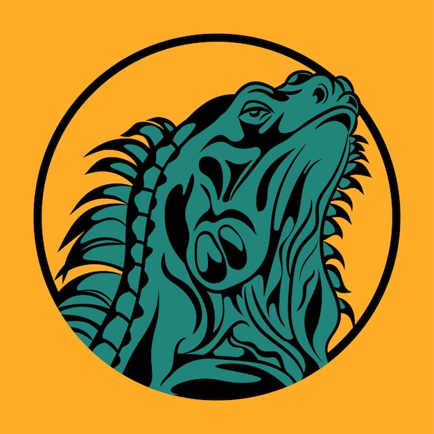 Logo De La Mascotte De L'iguane