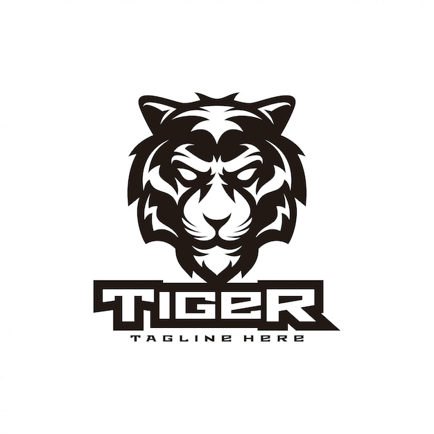 Logo De La Mascotte Illustration Tigre