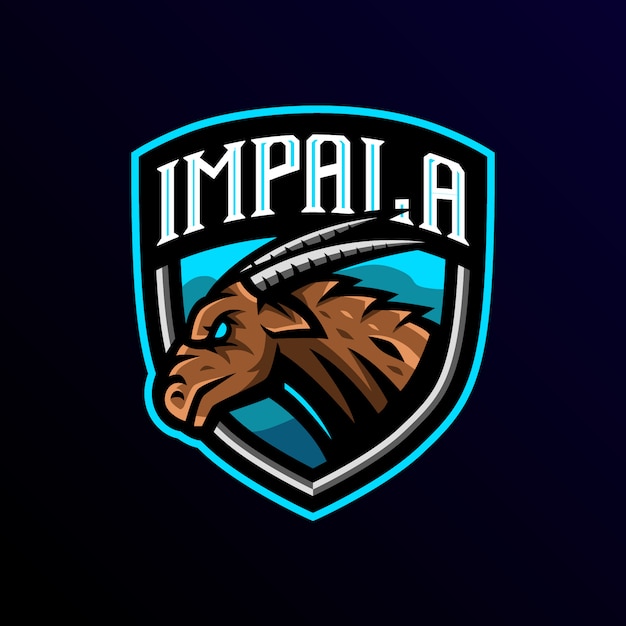 Logo De La Mascotte Impala Esport Gaming