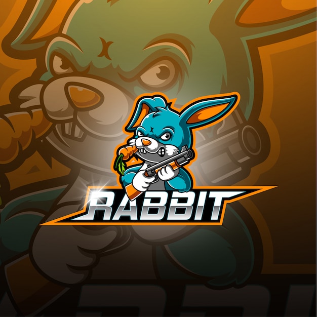 Logo Mascotte Lapin Esport