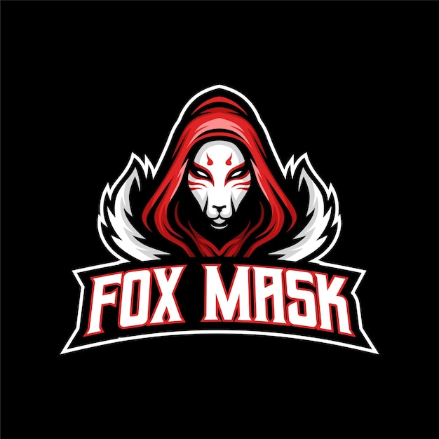 Logo De Mascotte De Masque De Renard Esport