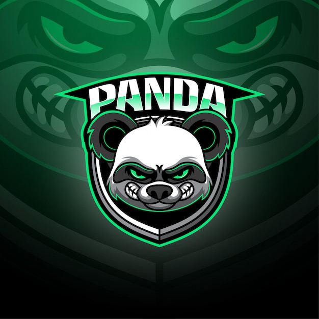 Logo Mascotte Panda Esport