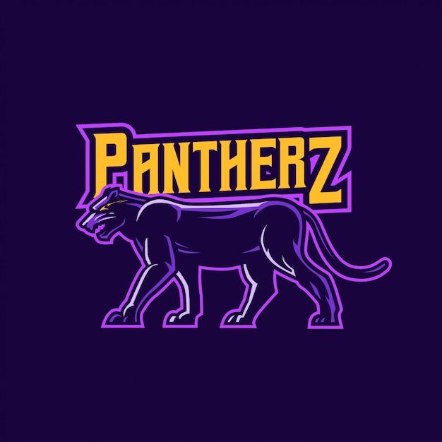 Logo De Mascotte De Panthère