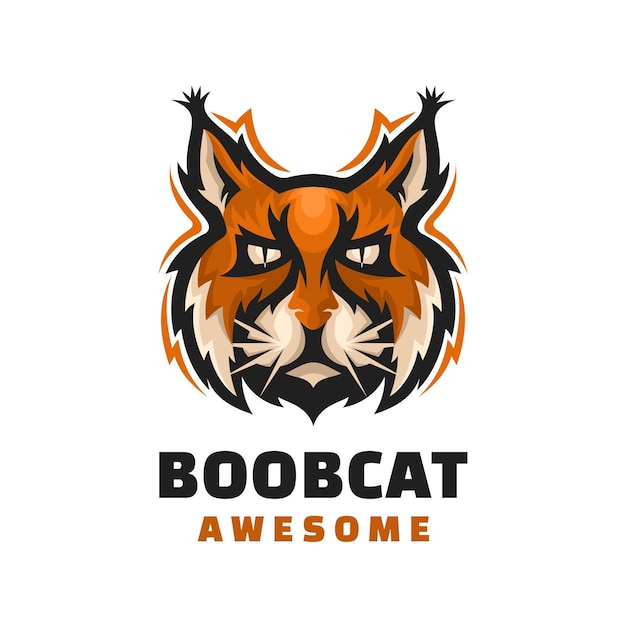 logo de mascotte de personnage boobcat