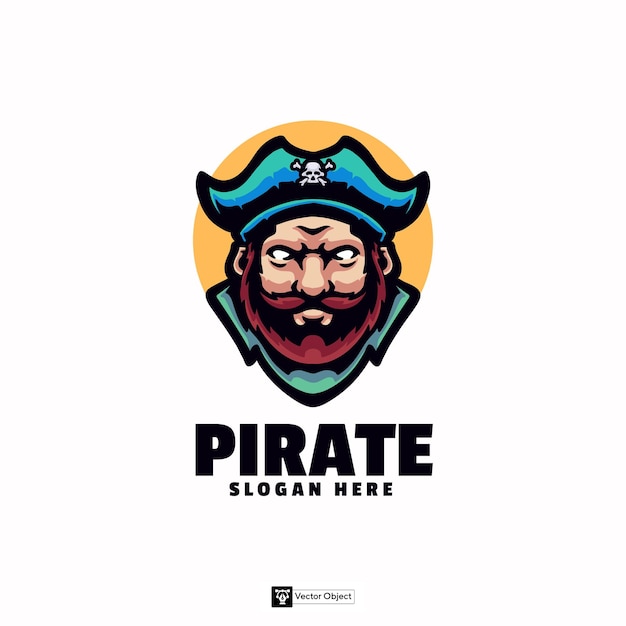 Le logo de la mascotte des pirates