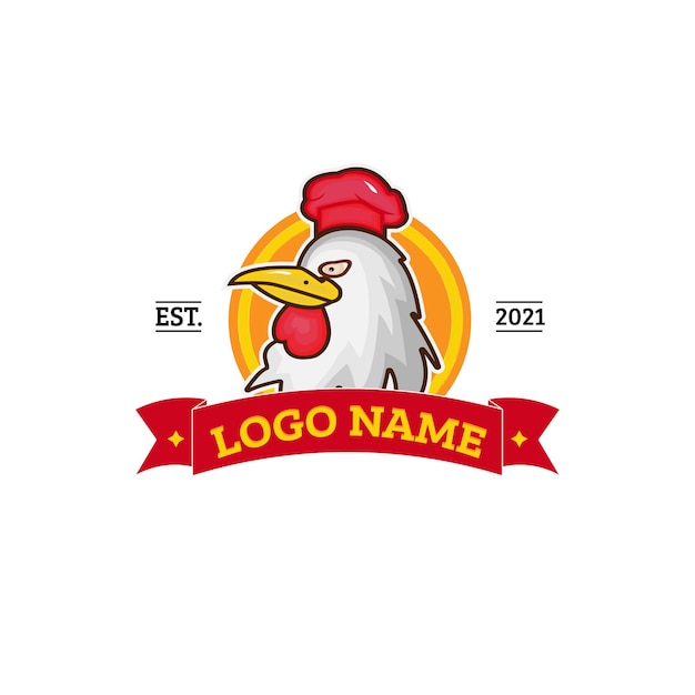 Logo Mascotte Poulet Restaurant