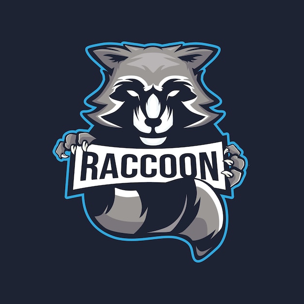 Logo Mascotte Raton Laveur