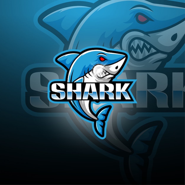 Logo Mascotte Requin Esport