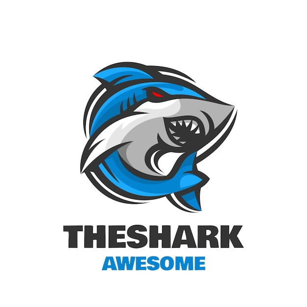 Logo De La Mascotte De Requin