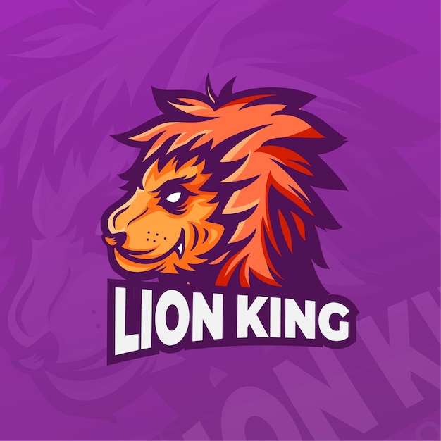 Logo Mascotte Avec Le Roi Lion