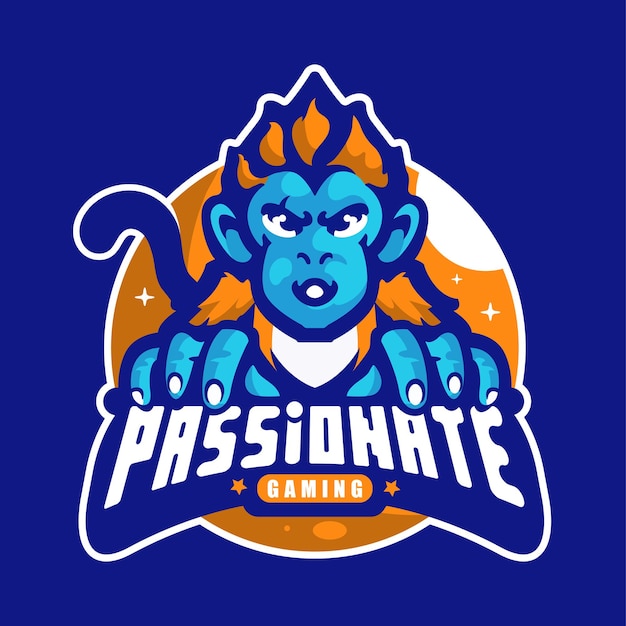 Logo Mascotte Singe