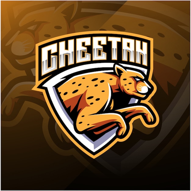 Logo Mascotte Sport Guépard