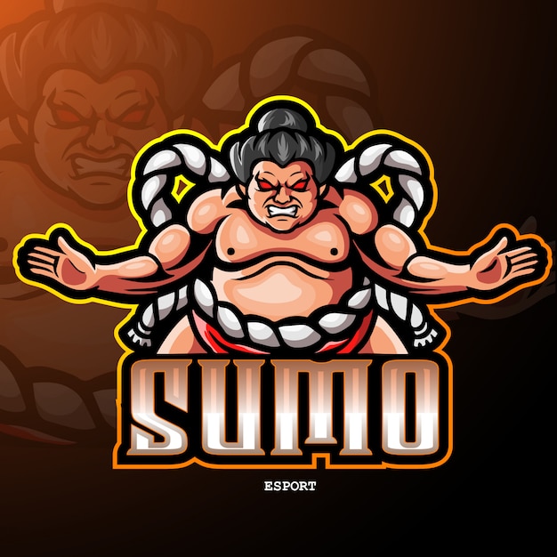 Logo De Mascotte De Sumo