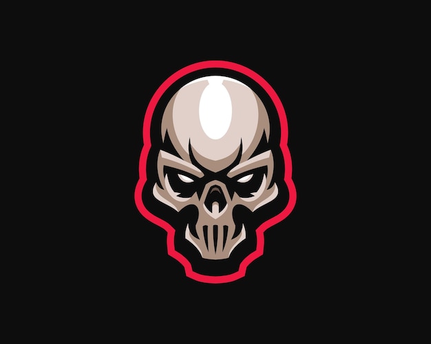 Logo de mascotte tête de mort eSports