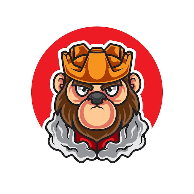 Logo Mascotte Tête De Singe