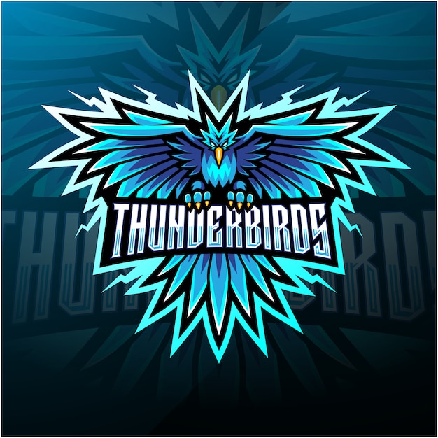 Logo De La Mascotte Thunder Bird Esport