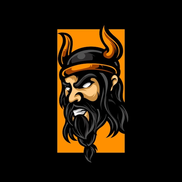 Logo De La Mascotte Viking E Sport