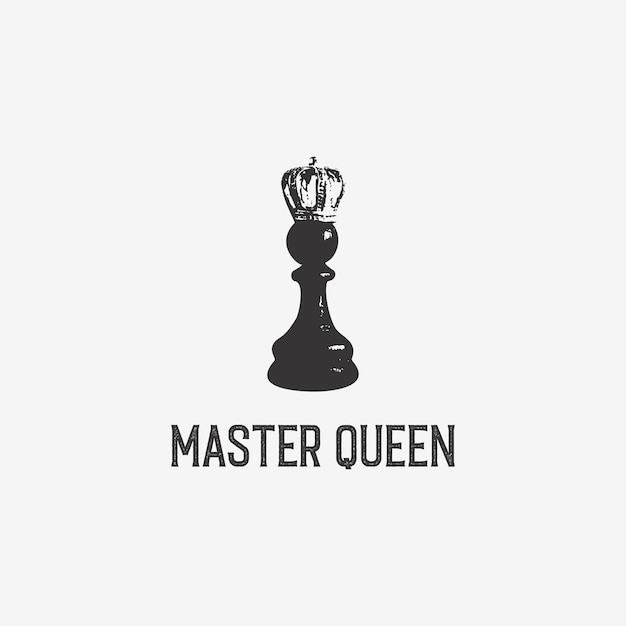 Logo Master Queen - Création De Logo D'échecs