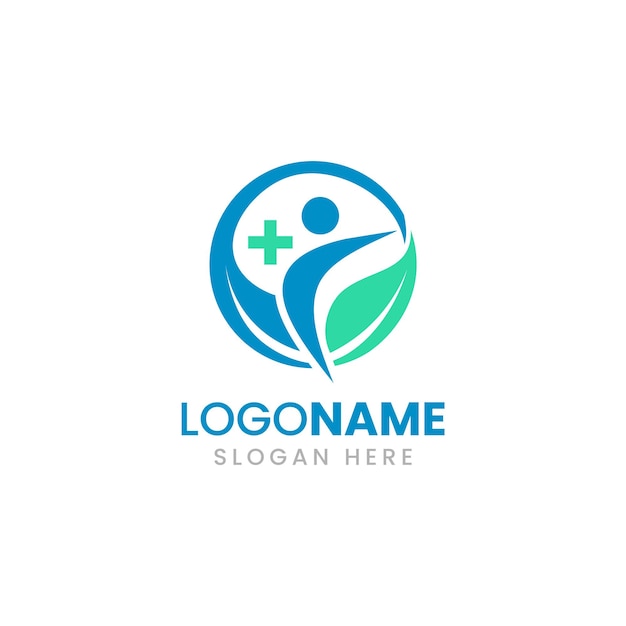 Logo médical et de soins de santé pour le vecteur de spa de bien-être de la clinique de pharmacie du médecin